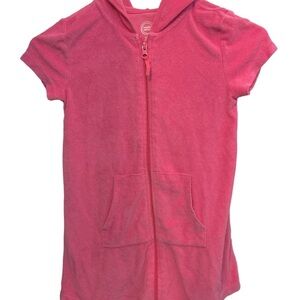 Girls pink swim cover size 6-6x